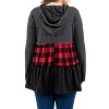 Women's Tiered Babydoll Hoodie Top - HEIMISH USA - 2 of 2