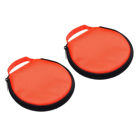 Unique Bargains Waterproof Portable Dvd Storage Cases 2 Pcs Orange : Target