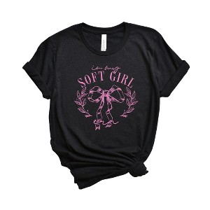 Simply Sage Market Women's Coquette Soft Girl Era Short Sleeve Graphic Tee - 1 of 3