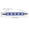 Unique Bargains Women's Cute Hollow Lace Up Knitted Crochet Headwrap 21.56"x3.15" Blue 1 Pc - 3 of 4