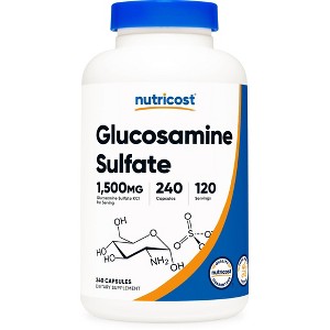 Nutricost Glucosamine Sulfate Capsules (750 MG) (240 Capsules) - 1 of 4