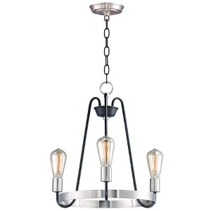 Maxim Lighting Haven 3 - Light Chandelier in  Black/Satin Nickel - 1 of 1
