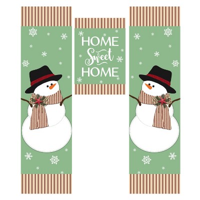 Evergreen Winter Home Sweet Home Door Banner Kit