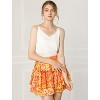 INSPIRE CHIC Women's Summer Floral Tiered Ruffle Cute Mini Skirt - 2 of 4