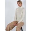 JENNIE LIU Women's 100% Pure Cashmere Long Sleeve Turtleneck Pullover Sweater - 4 of 4