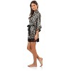 Ashford & Brooks Women's Satin Lace Short Duster Robe - 3 of 4