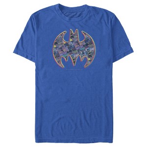 Men's Batman Shield Logo Comic Panel T-Shirt - 1 of 4