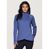 RBX Active Women's Zip Mock Neck Wrap Fleece Pullover Sweatshirt With Pockets - 4 of 4