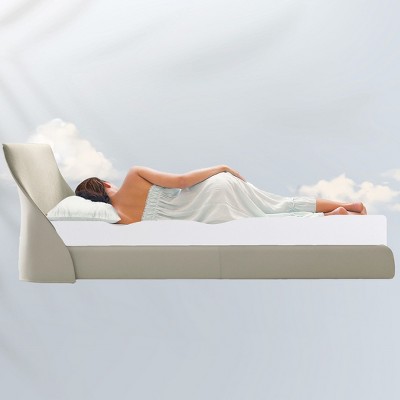 Twin XL White Pillow-Top Cooling Mattress Topper