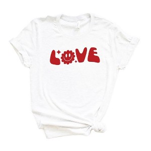 Simply Sage Market Women's Love Flower Short Sleeve Graphic Tee - 1 of 3