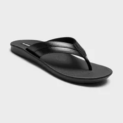 Men's Voyager Flip Flop Sandals - Okabashi Black