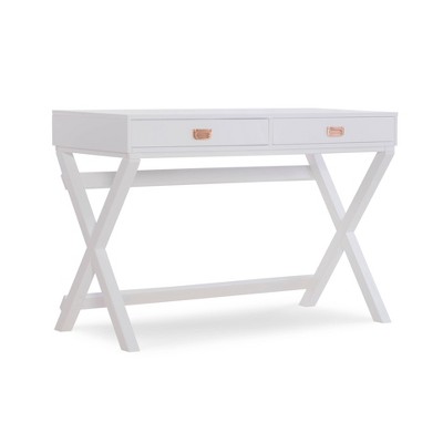 target white writing desk