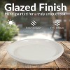 Sunnydaze Outdoor/Indoor High-Fired Glazed UV- and Frost-Resistant Ceramic Flower Pot Planter Saucers - 2-Pack - 2 of 4