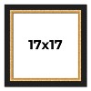 PosterPalooza | Square Embellished Brown Picture Frame - UV Acrylic, Foam Board Backing, Hanging Hardware - 2 of 4