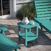 Emma and Oliver Two Tier Polyresin Adirondack Side Table - All-Weather for Indoor/Outdoor Use - 3 of 4