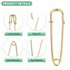 Unique Bargains Durable Sewing Upholstery Spring Lock Blanket Bulk Large Safety Pins 30 Pcs - 2 of 4