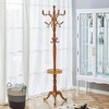 JUJABU Modern  Solid Wood Hanger with Stainless Steel Frame and Multi-Function Hooks - 3 of 4