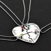 Best Friends Forever and Ever Necklace with Crystal Broken Heart Charm Pendant Set Friendship Necklace - 3 of 4