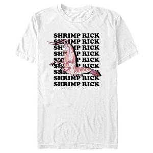 Men's Rick And Morty Shrimp Rick Name Stack T-Shirt - 1 of 4