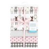 Hudson Baby Infant Girl Cotton Flannel Receiving Blankets, Farm Friends Pink, One Size - 2 of 4