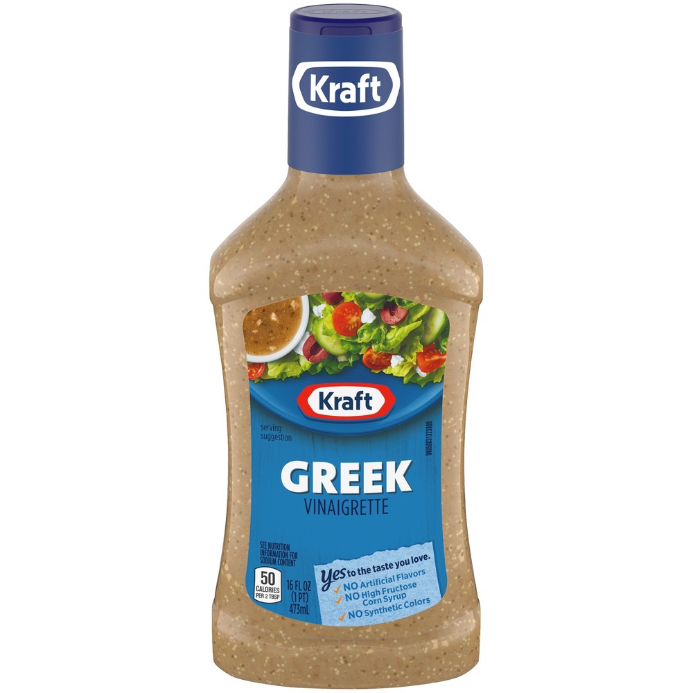 UPC 021000002795 product image for Kraft Greek Vinaigrette Salad Dressing 16 oz | upcitemdb.com