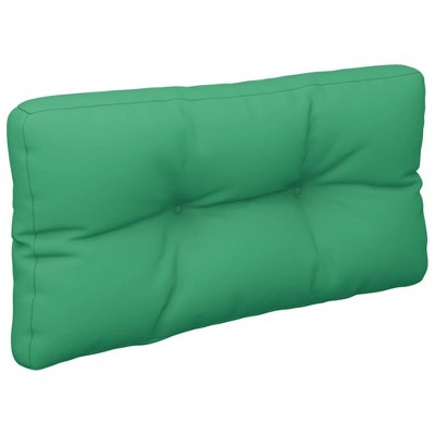 vidaXL - Green Outdoor Pallet Cushion in Fabric with Hollow Fiber Filling, Water Repellent and Durable