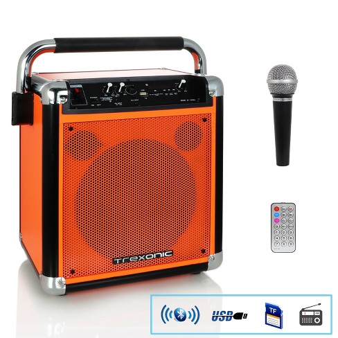 Trexonic Wireless Portable Party With Usb Recording, Fm Radio & Microphone, : Target