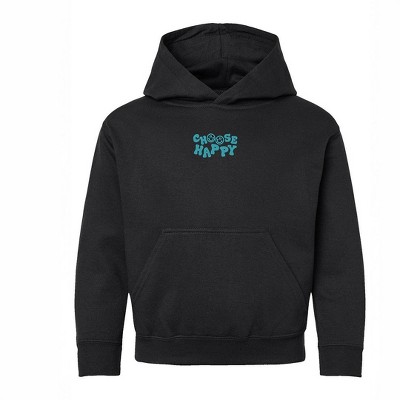 The Juniper Shop Embroidered Choose Happy Smiley Face Youth Graphic Hoodie