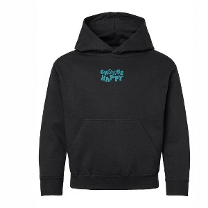 The Juniper Shop Embroidered Choose Happy Smiley Face Youth Graphic Hoodie - 1 of 3