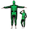 Joyfy Halloween Skeleton Pajama Glow-in-the-Dark Skeleton Costume Jumpsuit Adult Women for Halloween Cosplay Party - 3 of 4