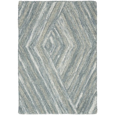 Nourison Modern Wool Geometric Handtufted Rug