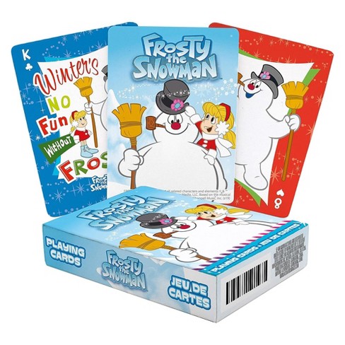 Aquarius Puzzles Frosty The Snowman Playing Cards : Target