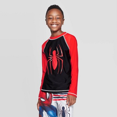 spiderman swim shirt