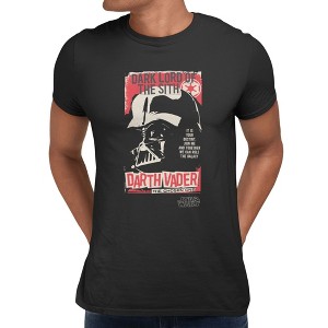 Star Wars Mens Darth Vader The Chosen One Punk Poster T-Shirt