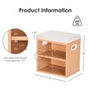 RISOKEYS Small Shoe Rack Bench with Cushion - Entryway Storage, Comfortable Seating for Home,Apartment,Hallway – Easy to Use Space-Saving - 3 of 4