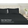 Queen Pillowcases Set of 2, 100 Cotton, 20x30 inches, Black, Soft Breathable - 4 of 4