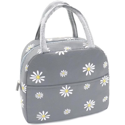 Insulated Lunch Bag Women Girls, Reusable Cute Tote Lunch Box for Adult & Men, Leakproof Cooler Lunch Bags for Work Office