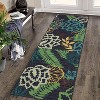 Floral Farmhouse Rug - Washable stain-resistant carpet with non-slip backing for bedrooms - 3 of 4