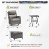 Gymojoy Outdoor Gliders Chairs Swivel Chairs Ottoman with 5-Inch Thick Cushions - 2 of 4