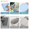 Itopfox Collapsible Travel Cup - Silicone Foldable Water Cup with Lid & Waterproof Bag, BPA-Free for Office, Camping & Travel - 2 of 4