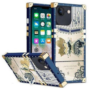 Entronix Case Compatible with iPhone 16E - [Rectangular] Luxury Butterfly Grip Stand - 1 of 4