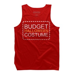 Men's Design By Humans Budget Halloween By rock3tman Tank Top - 1 of 3