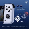 Aukfa M05 Mobile Gaming Controller: For iPhone 15 Series USB-C, Android. Hall trigger, advanced vibration, plug & play, Bluetooth Type-C,Black White - 2 of 4