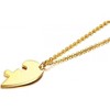 Matching Heart Puzzle Necklace Set - 2Pcs Stainless Steel Couple Jewelry for Him & Her - 3 of 4