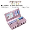 Women’s Wallet Leather Wristlet – RFID Blocking Large Capacity Credit Card Holder with Zipper Pocket, Multiple Compartments & Phone Slot - 3 of 4