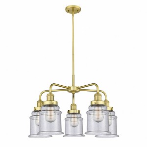 Canton - 5 Light Stem Hung Chandelier In Industrial Style-16.25 Inches Tall and 24 Inches Wide - 1 of 1