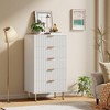 Zstar 47" Tall Fluted 5 Drawer Dresser for Bedroom, Deep Drawers - 2 of 4