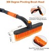 3 In 1 Windshield Ice Scraper Extendable Car Snow Removal Tool Telescoping Car Broom Snow Shovel Automobile Frost Removal - 2 of 4