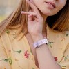 HTUTWOO Floral Engraved Apple Watch Band, Silicone Glossy Wildflower Strap 38/40/41/42/44/45/49mm for iWatch Series 10 9 8 7 6 5 4 3 2 1 SE Ultra - 4 of 4