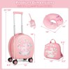 Costway 4-Piece Kid’s Luggage Set w/ 14" Carry-on Hardside Spinner Toddler Luggage - 3 of 4